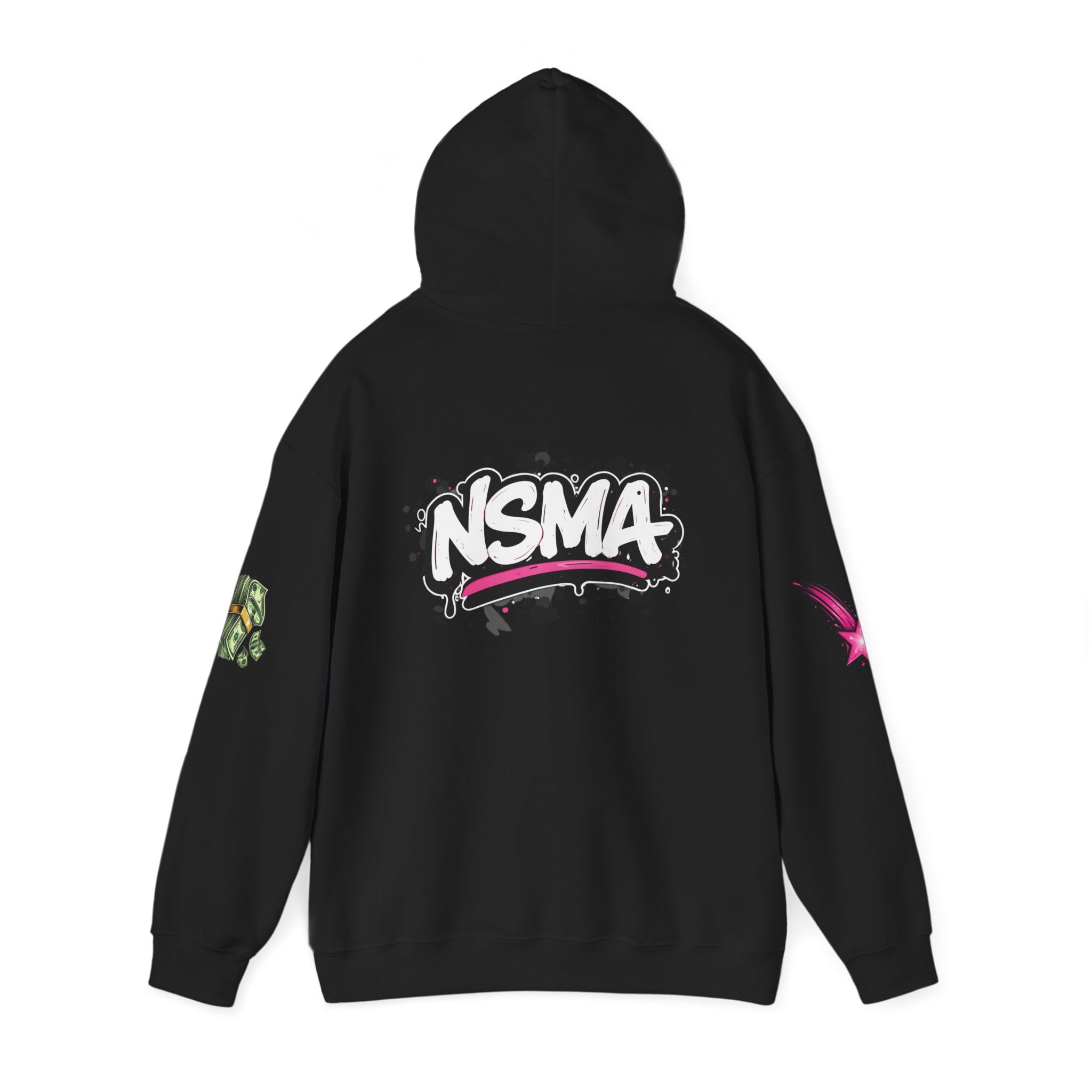Not So Modest Art NSMA Dripping Money Heart Hoodie – Black Streetwear Hoodie